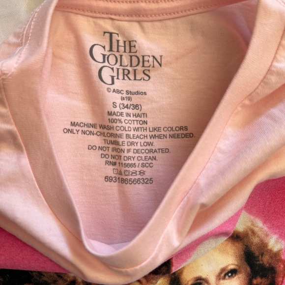 Golden Girls Shirt, Stay Golden, Pink, Short Sleeve Tee, Pick Size S, M - Picture 4 of 10